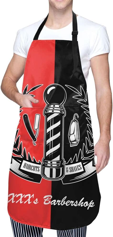 Custom Barbershop Apron for Men Women Personalized Text